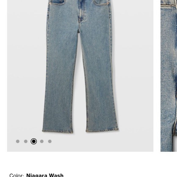 NWT Club Monaco Kick Crop Jean Size 27 Niagara Wash - Picture 3 of 9